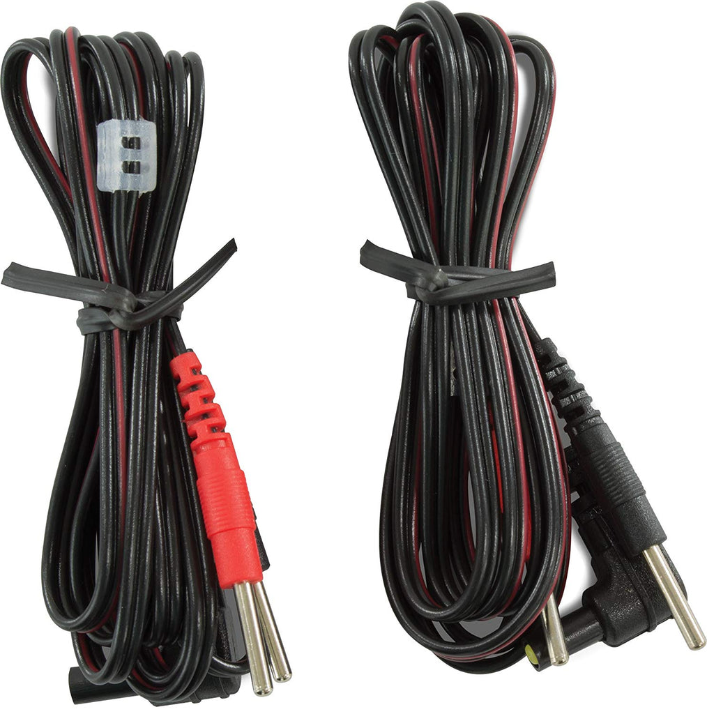 TENS Unit Wires - TENS Lead Wire for Electrodes - 5 Pair, 10 Total Lead Wires