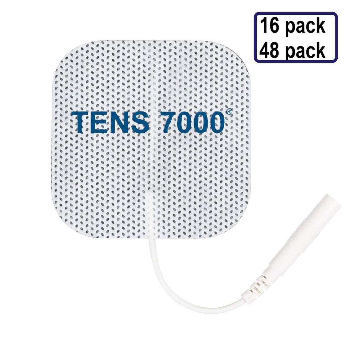 TENS 7000 Official TENS Unit Electrode Pads, 16 Pack - Premium Quality OTC  TENS Pads, 2 X 2 - Compatible with Most TENS Machines, Replacement