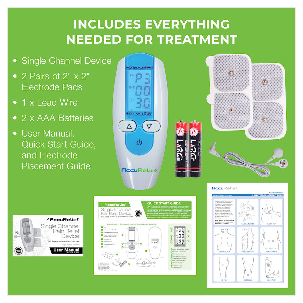 AccuRelief™ Single Channel TENS Unit