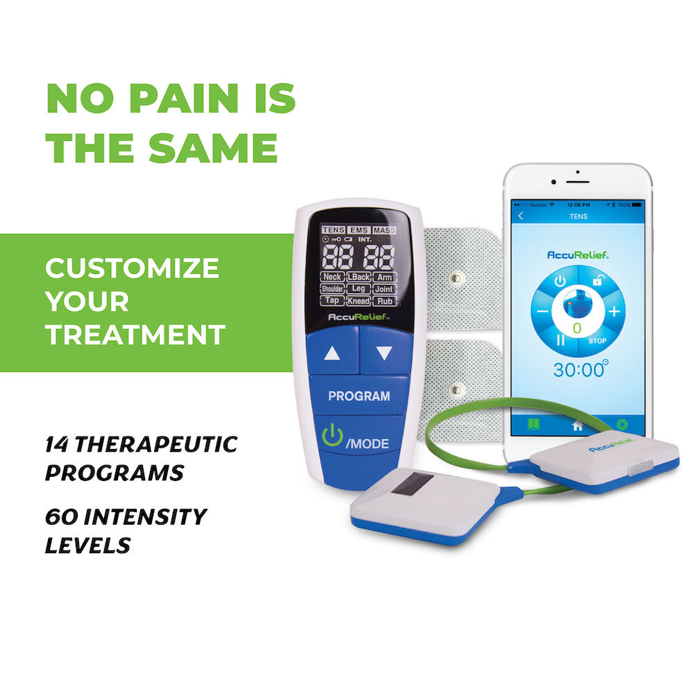 AccuRelief™ Wireless Pain Relief Device with Remote and Mobile App