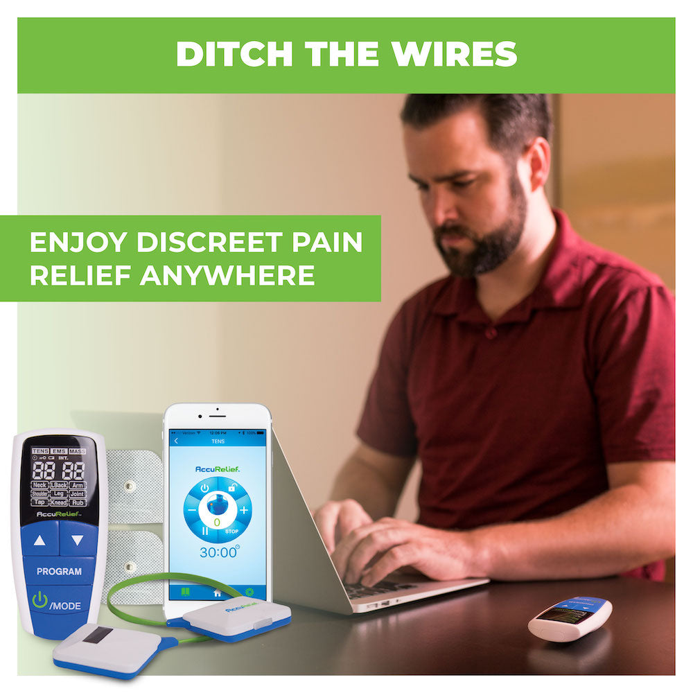 AccuRelief™ Wireless Pain Relief Device with Remote and Mobile App