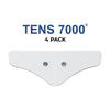 TENS 7000 device with '4 Pack' text on a white background