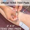 Official TENS 7000 Electrode Pads - 2" x 4" - 16 Count