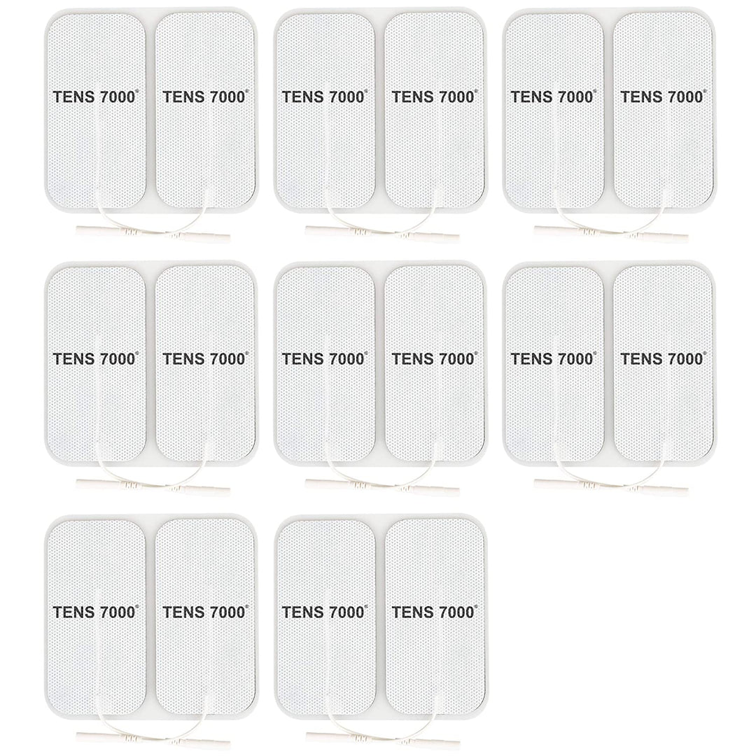 TENS 7000 Official Unit Replacement Pads - 48 Pack, 2 x 2, White