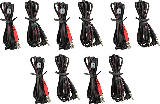 VeniCare 4pcs Replacement for Tens Unit Lead Wires for Intensity 10 Tens  2500 3000 EMS 7500 Twin Stim